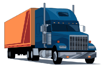 blue-orange-truck truck